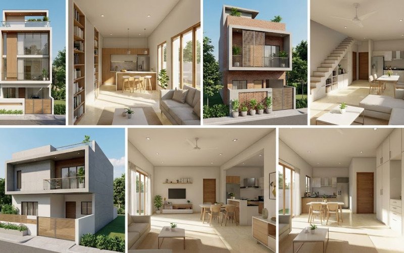 Small Plot House Planning Ideas – Modern 20x40, 25x40, 30x40 Homes